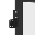 Miniatyrbild 8 av 9: vidaXL Innerdörr svart 83x201,5 cm härdat glas och aluminium slim