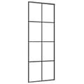 Pikkukuva 5 / 10: vidaXL Liukuovi asennustarvikkeilla 76x205 cm ESG lasi ja alumiini -  Kodin ovet