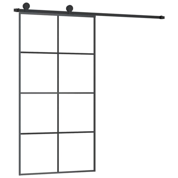 vidaXL Liukuovi asennustarvikkeilla 102,5x205 cm ESG lasi ja alumiini -  Kodin ovet