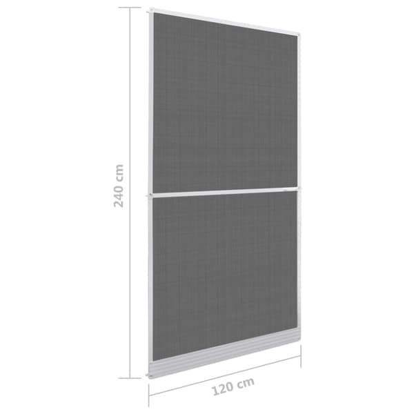 Husdøre - Living hængslet insektnet til dør 120x240 cm hvid