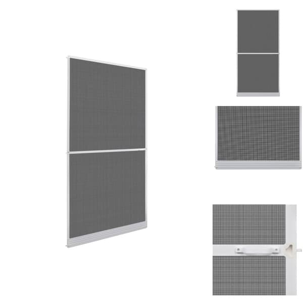 Husdøre - Living hængslet insektnet til dør 120x240 cm hvid