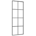 Miniatyrbillede 3 af 7: Husdøre - Living skydedør 76x205 cm aluminium og sikkerhedsglas sort