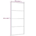 Miniatyrbillede 6 af 6: Husdøre - Living skydedør 90x205 cm hærdet matteret glas og aluminium sort