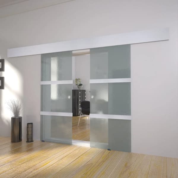 Dubbla skjutdörrar glas -  - Home & Living