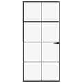 Miniatyrbild 4 av 9: Innerdörr 93x201,5 cm härdat glas och aluminium slim - Dörr - Dörrar - Home & Living