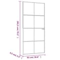 Miniatyrbild 9 av 9: Innerdörr 93x201,5 cm härdat glas och aluminium slim - Dörr - Dörrar - Home & Living