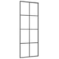 Pikkukuva 3 / 7: Liukuovi musta 76x205 cm ESG-lasi ja alumiini - Liukuovi - Liukuovet - Home & Living