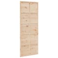 Miniatyrbilde 3 av 11: vidaXL Låvedør 80x208 cm heltre furu