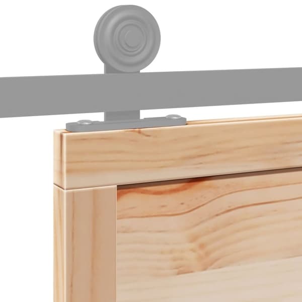 vidaXL Låvedør 80x208 cm heltre furu