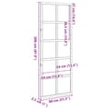 Miniatyrbilde 11 av 11: vidaXL Låvedør 80x208 cm heltre furu
