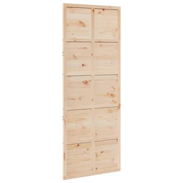 vidaXL Låvedør 80x208 cm heltre furu