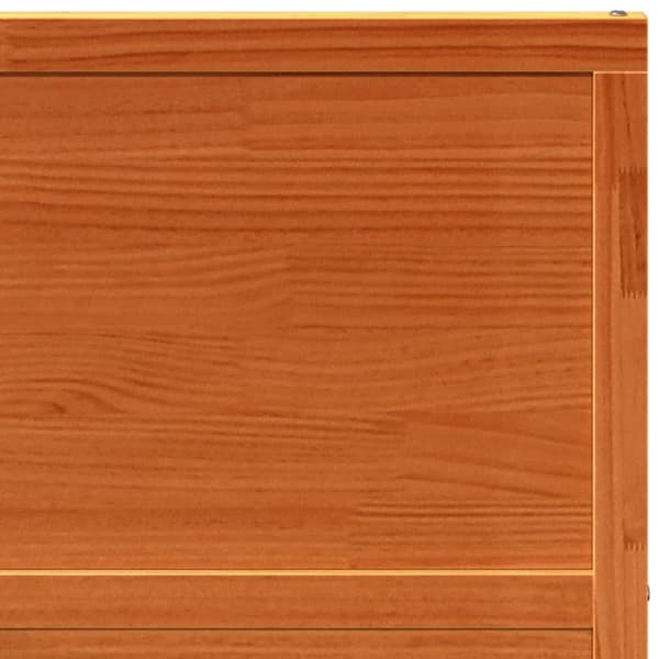 vidaXL Låvedør voksbrun 80x208 cm heltre furu