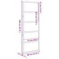 Miniatyrbilde 11 av 11: vidaXL Låvedør voksbrun 80x208 cm heltre furu