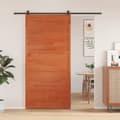 Miniatyrbilde 2 av 11: vidaXL Låvedør voksbrun 100x208 cm heltre furu