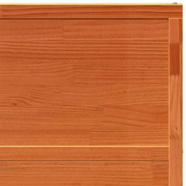 vidaXL Lato-ovi vahanruskea 100x208 cm täysi mänty