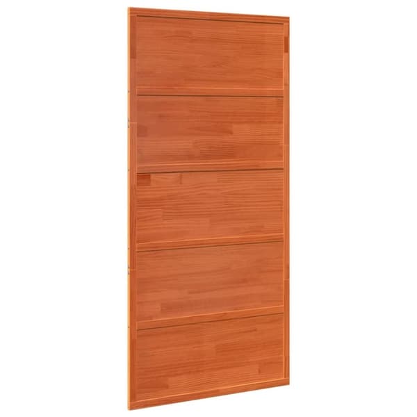 vidaXL Lato-ovi vahanruskea 100x208 cm täysi mänty