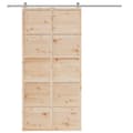 Miniatyrbilde 4 av 11: vidaXL Låvedør 100x208 cm heltre furu