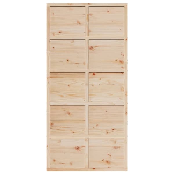 vidaXL Låvedør 100x208 cm heltre furu
