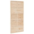 Miniatyrbilde 7 av 11: vidaXL Låvedør 100x208 cm heltre furu
