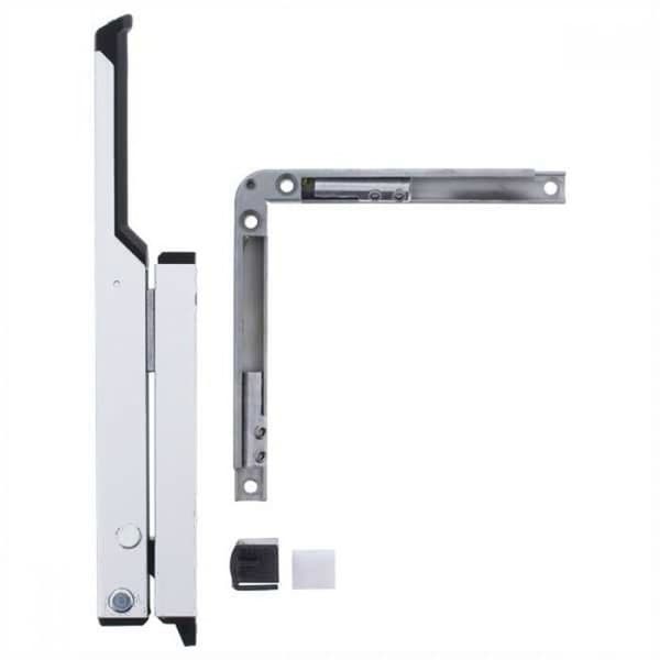 Akterspegelsstängare - GEZE - 030 615 - Modern design - Extra platt - Öppningsbredd 170 mm