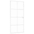 Miniatyrbild 2 av 2: Innerdörr 93x201,5 cm härdat glas och aluminium slim
