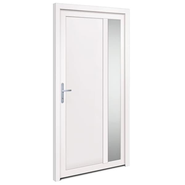 Ytterdörr vit 108x208 cm PVC