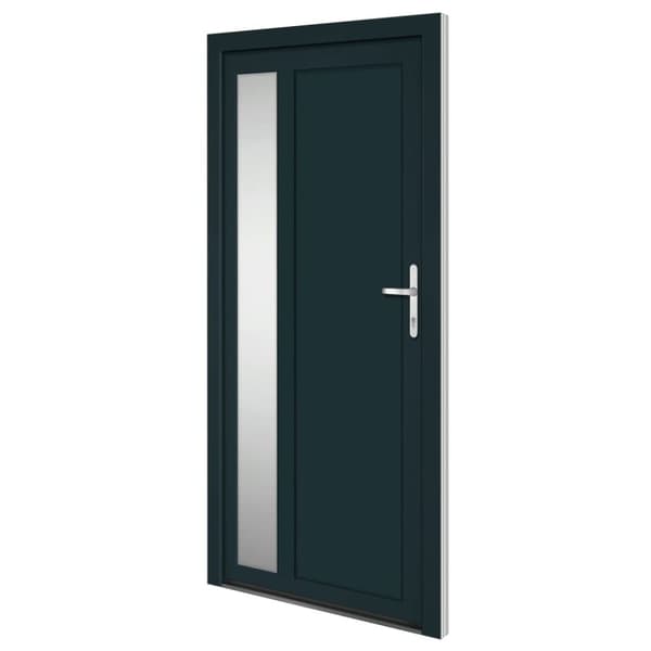 Ytterdörr antracit 108x208 cm PVC