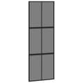 Miniatyrbild 2 av 2: Skjutdörr svart 76x205 cm härdat glas och aluminium