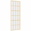 Miniatyrbild 2 av 2: Skjutdörr guld 76x205 cm klart ESG-glas och aluminium