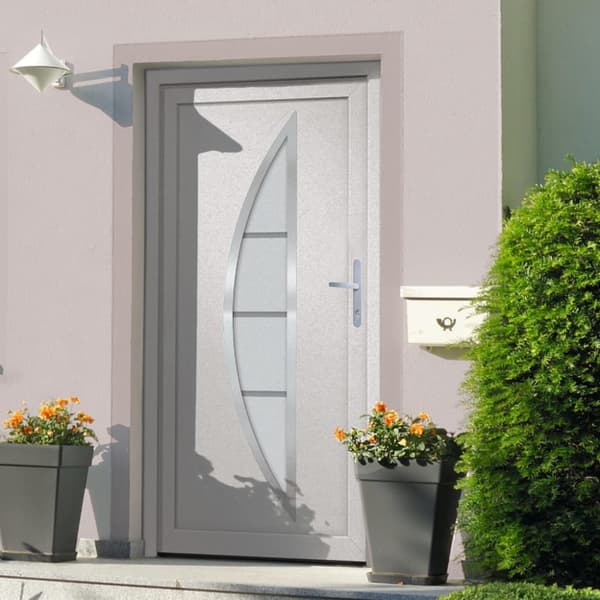 Ytterdörr vit 98x190 cm PVC