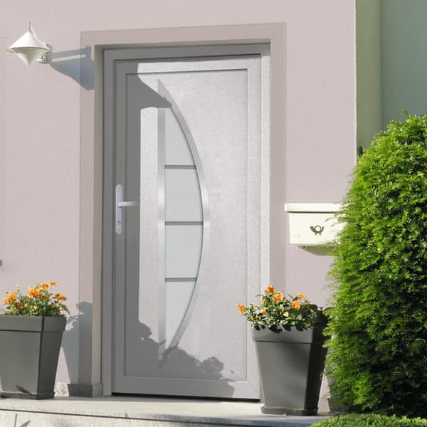 Ytterdörr vit 88x200 cm PVC