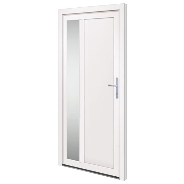 Ytterdörr vit 98x200 cm PVC