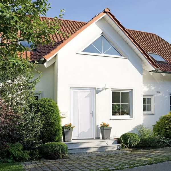 Ytterdörr vit 98x200 cm PVC