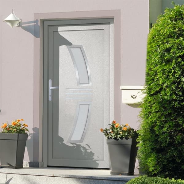 Ytterdörr vit 88x200 cm PVC