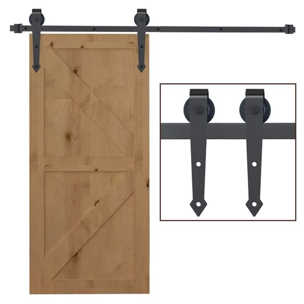Rootzin liukuoven laitteistosarja - Antiikkityyli - Hiiliteräs - Sileä liuku - 200 cm x 4 cm x 0,6 cm