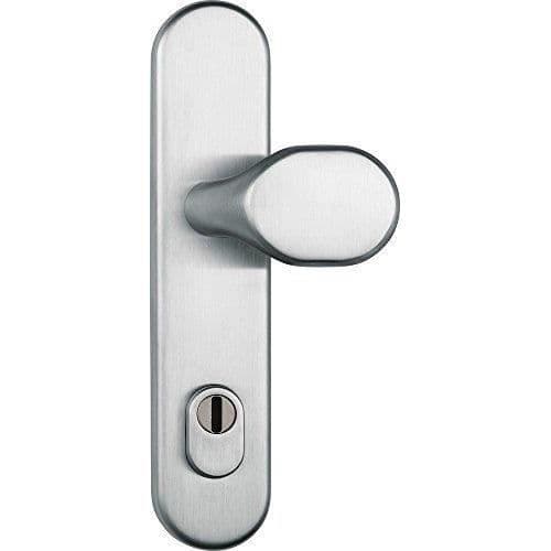 Abus HLZS814 ER EK dörr med rund cylinderskydd i rostfritt stål - 12229