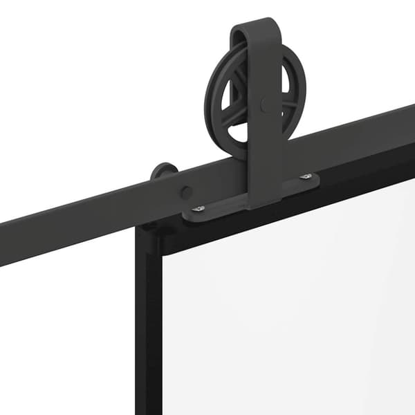 vidaXL skydedør med hardwaresæt 102,5x205 cm hærdet glas og aluminium