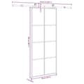 Miniatyrbilde 8 av 8: vidaXL Skyvedør med monteringssett 90x205 cm ESG glass og aluminium