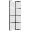 Pikkukuva 4 / 8: vidaXL Liukuovi asennustarvikkeilla 90x205 cm ESG lasi ja alumiini