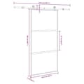 Pikkukuva 8 / 8: vidaXL liukuovi laitteistosarjalla 102,5x205 cm karkaistu lasi