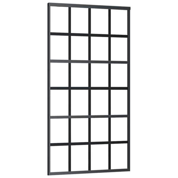 vidaXL liukuovi laitteistosarjalla 102x205 cm ESG lasi ja alumiini