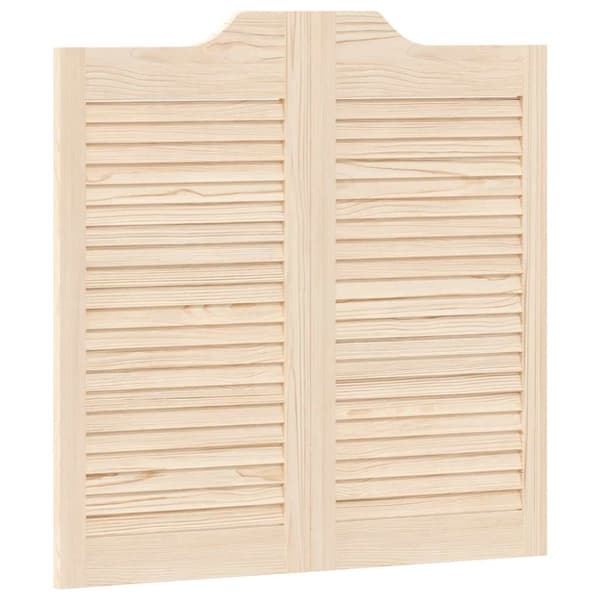 Slagdörrar lamelldesign 1-par 80x80 cm massivt trä furu