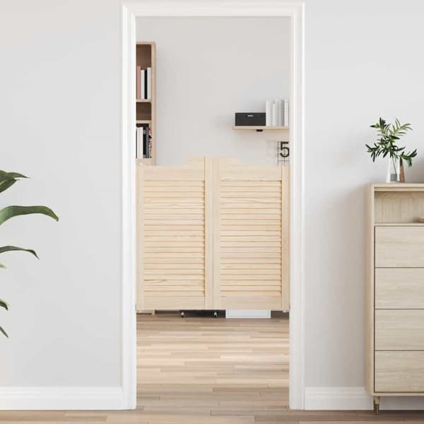 Slagdörrar lamelldesign 1-par 80x80 cm massivt trä furu