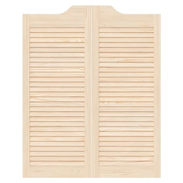 vidaXL Slagdörrar lamelldesign 1-par 100x80 cm massiv trä furu