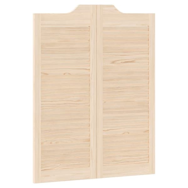 vidaXL Slagdörrar lamelldesign 1-par 100x80 cm massiv trä furu