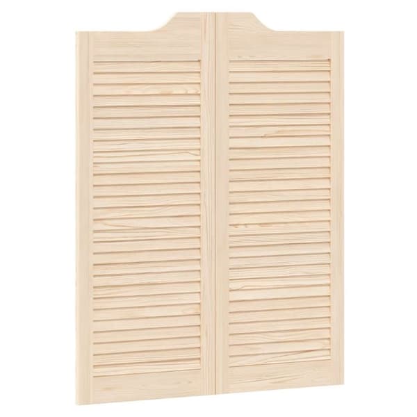 vidaXL Slagdörrar lamelldesign 1-par 100x80 cm massiv trä furu