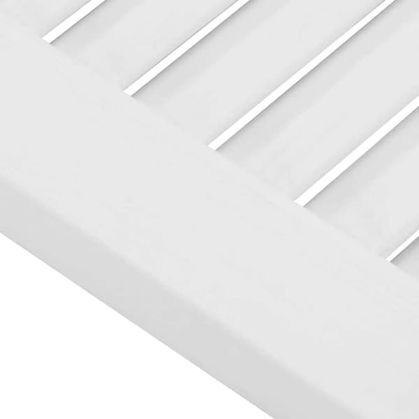 vidaXL Slagdörrar lamelldesign 2-par vit 80x80 cm