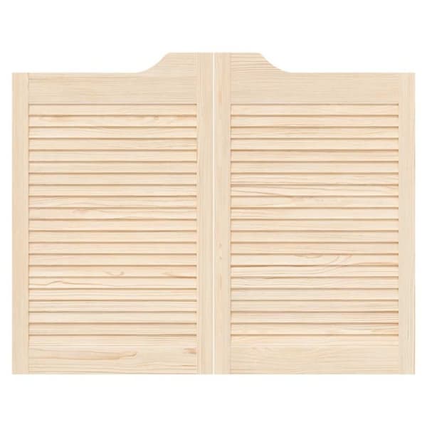 vidaXL Slagdörrar lamelldesign 1-par 80x100 cm massiv trä furu