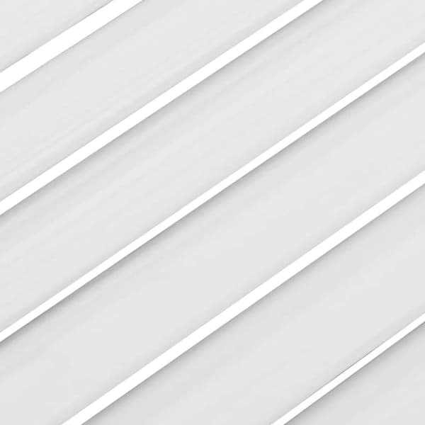 vidaXL Slagdörrar lamelldesign 1-par vit 100x100 cm