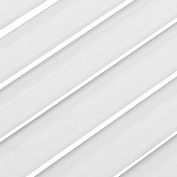 vidaXL Slagdörrar lamelldesign 2-par vit 100x100 cm